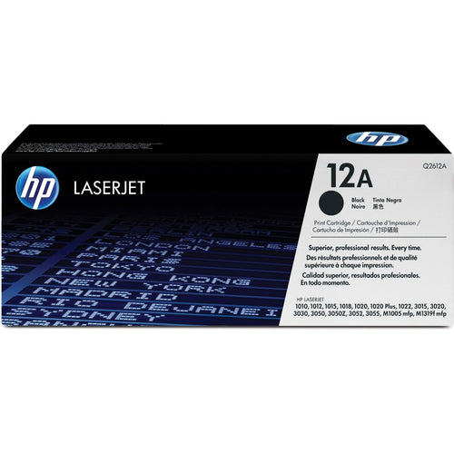 خرطوشة HP Q2612A أصلية | HP 12A | 2000 صفحة | متوافقة مع 1020, 1018, M1005