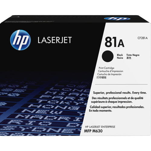 خرطوشة حبر HP 81A CF281A أصلية – أسود | إنتاجية 10,500 صفحة | متوافقة مع HP M604/M605/M606/M630حبر اتش بي AVE-TECH 81A