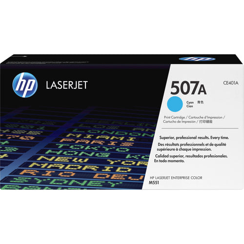 خرطوشة HP أصلية CE401A 507A سماوي – إنتاجية 6000 صفحة | متوافقة مع M551, M575, M570 | ضمان الأصالة من UnitedSystems