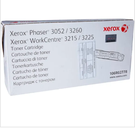 حبر ليزر زيروكس أسود 106R02778 – 1500 صفحة | متوافق مع WorkCentre 3215 / 3225 وPhaser 3052 / 3260 | UnitedSystems