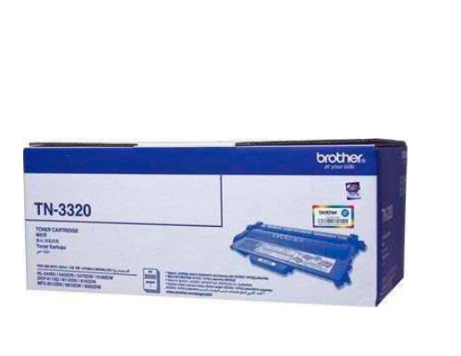خرطوشة حبر Brother TN-3320 ASA الأصلية – طباعة سوداء عالية الجودة تدوم حتى 2,500 صفحة!