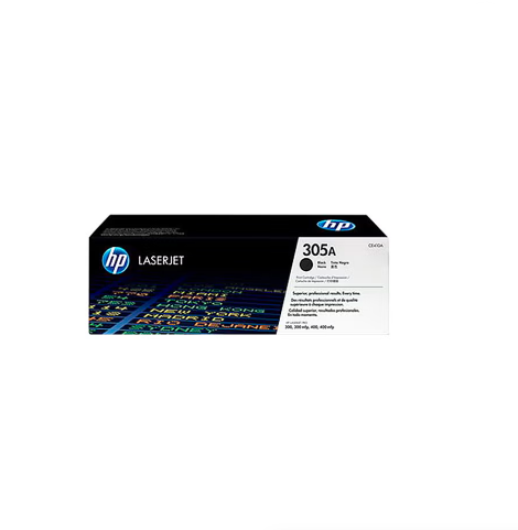 **خرطوشة HP 305A أصلية – CE410A أسود – تطبع حتى 2200 صفحة – متوافقة مع LaserJet Pro M451 / M475**