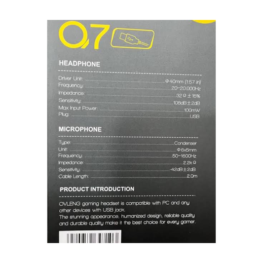 سماعة يوسبي USB OVLENG Q7