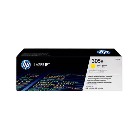 خرطوشة HP 305A باللون الأصفر الأصلية (CE412A) – أداء حبر عالي الجودة عالي الجودة من United Systems