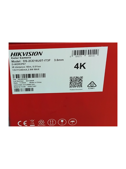 كاميرا مراقبة خارجية انالوج HIKVISION 8MP