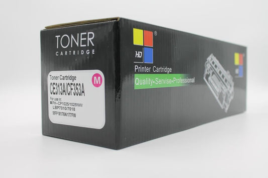 خرطوشة حبر HP 126A Magenta (CE313A) – أصلية / بديل عالي الجودة | طباعة 1000 صفحة | متوافقة مع CP1025 / M175nwحبر طابعة HP 126AS - 313 احمر اصلي