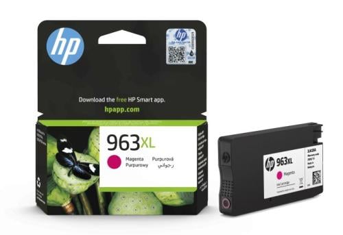 خرطوشة حبر طابعة اتش بي أحمر أرجواني أصلي عالي السعة HP 963XL Magenta (3JA28AE)