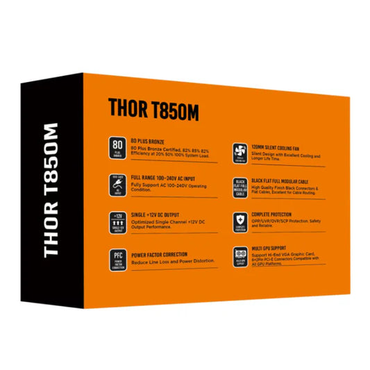 بور سبلاي T850 850W/THOR T850 V3 XIGMATEK Thor T850M V3 80 PLUS BRONZE ATX