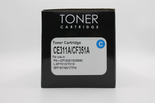 خرطوشة حبر ليزر سماوي HD 126A Cyan (CE311A) – أصلية الجودة، 1000 صفحة، متوافقة مع HP CP1025 / M175 / M275 – UnitedSystemsحبر طابعة HP 126AS - 311 ازرق