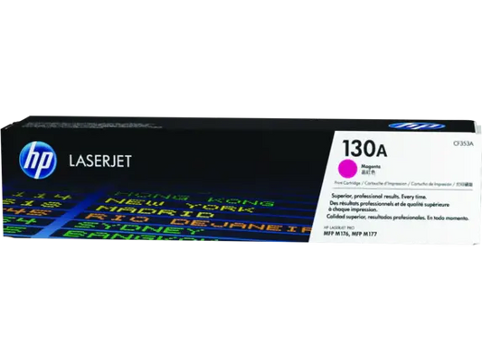 خرطوشة حبر HP 130A أصلية CF353A أرجواني (ماجنتا) – إنتاجية 1000 صفحة – متوافقة مع HP M177FW | UnitedSystems