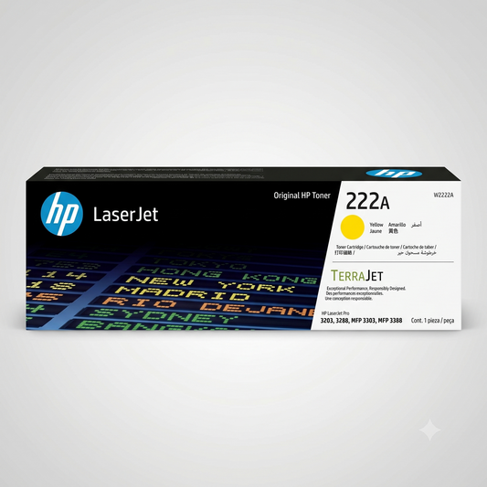 خرطوشة حبر HP 222A أصفر الأصلي (W2222A) - تقنية TerraJet من United