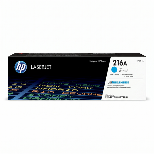 خرطوشة حبر HP 216A أزرق سيان الأصلي (W2411A) - أداء احترافي من United Systems