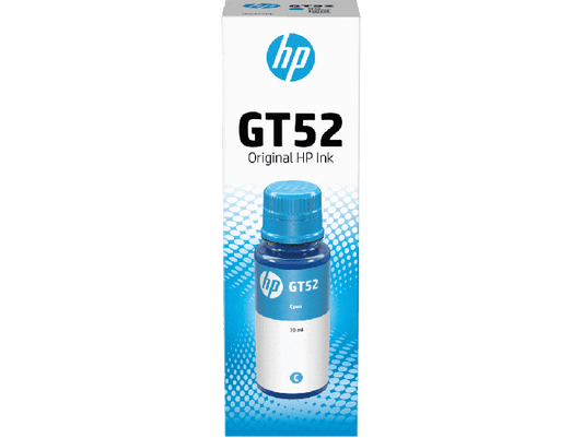 حبر HP GT52 أصلي – لون أزرق 70 مل | HP F6U63AE | متوافق مع HP DeskJet GT 5810 / 5820 | إنتاجية 8000 صفحة | UnitedSystems