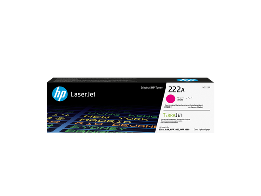 خرطوشة حبر HP 222A ماجنتا (أحمر) الأصلي (W2223A) - تقنية TerraJet من United