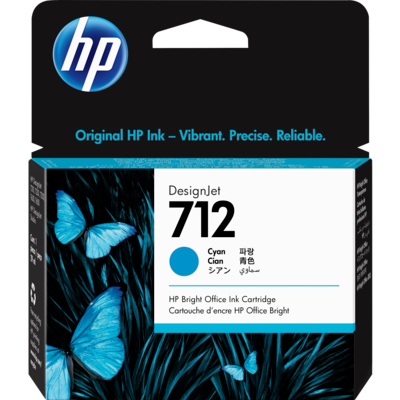 HP Ink Original Cyan 712-حبر hp 712 ازرق اصلي