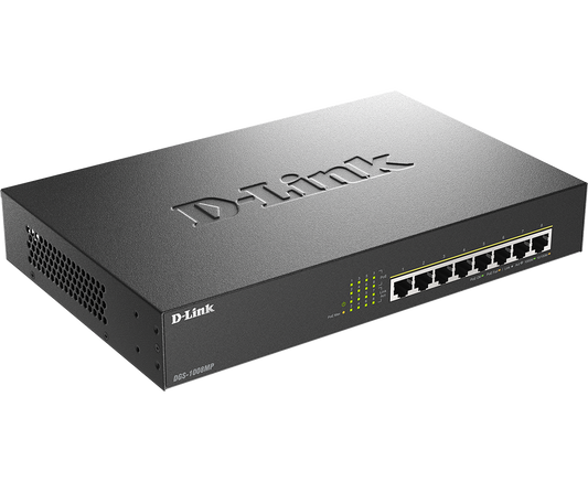 سويتش دي لينك 8 منافذ جيجابت إيثرنت D-Link 8-Port Gigabit Max PoE Switch | الموديل DGS-1008MP