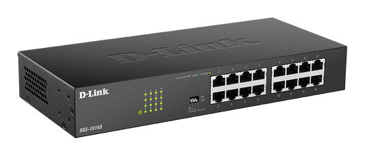 سويتش دي لينك 16 منفذ جيجابت D-Link 16 منفذ جيجابت غير مُدار | هيكل معدني 1RU | الموديل DGS-1016D