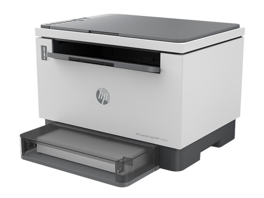 طابعة HP LaserJet Tank MFP 1602w اللاسلكية | متعددة الوظائف (طباعة/نسخ/مسح) | تعبئة حبر مسبقة لـ 5000 صفحة | اقتصادية للمكاتب والعمل عن بُعد