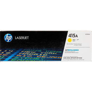 🖨️ خرطوشة حبر HP 415A أصلية – لون أصفر W2032A | 2100 صفحة | متوافقة مع M454, M479 | توصيل سريع من UnitedSystems