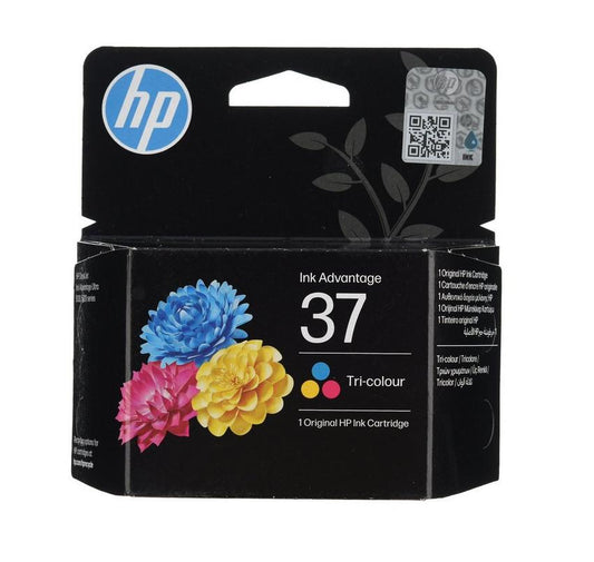 خرطوشة حبر طابعة اتش بي ملون أصلي HP 37 Tri-Color Ink Advantage (7FP44AE) - United Systems
