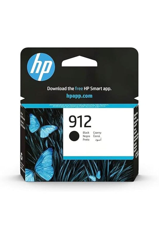حبر HP اصلي 912 أسودخرطوشة حبر HP 912 أصلية سوداء [3YL80AE] – حتى 300 صفحة | متوافقة مع OfficeJet Pro 8010, 8020, 9010