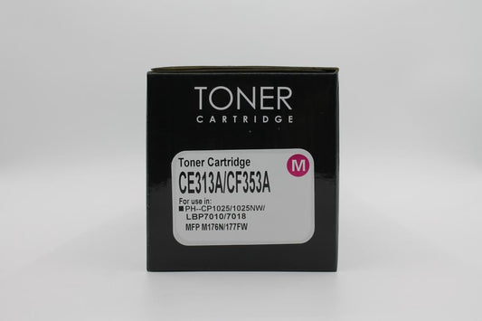 خرطوشة حبر HP 126A Magenta (CE313A) – أصلية / بديل عالي الجودة | طباعة 1000 صفحة | متوافقة مع CP1025 / M175nwحبر طابعة HP 126AS - 313 احمر اصلي