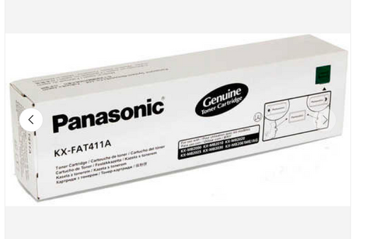 **خرطوشة تونر باناسونيك الأصلية KX-FAT411A – أسود | متوافقة مع طابعات MB2000 إلى MB2090**
