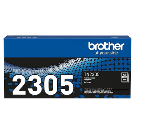 خرطوشة حبر ليزر Brother TN-2305 أصلية – أسود – 1200 صفحة – لطابعات HL-L2320D وMFC-L2700DW