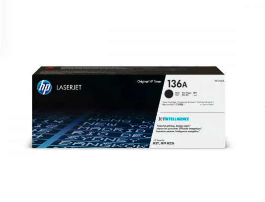 خرطوشة HP 136A (W1360A) أصلية سوداء تطبع حتى 1150 صفحة، متوافقة مع طابعات M209dw, M211d, M233dw, M236dw. جودة HP الأصلية، تقنية JetIntelligence، وصديقة للبيئة. اشترِ الآن من UnitedSystems بأفضل سعر!