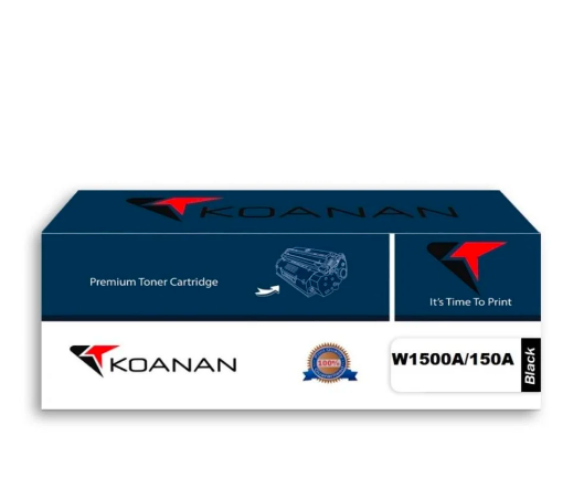 حبر ليزر KOANAN 150A (W1500A) – أسود | بديل أصلي عالي الجودة لطابعات HP M111 وM141 – يطبع حتى 975 صفحة!