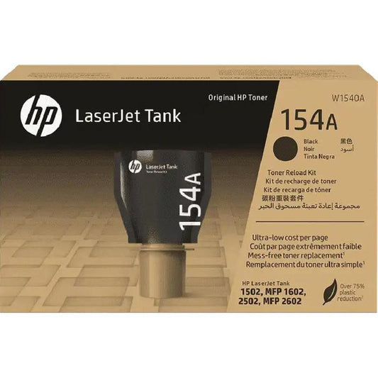 **خرطوش HP الأصلي 154A (W1540A) أسود – طباعة تدوم حتى 2500 صفحة | متوافق مع LaserJet Tank 1502/1602/2502/2602**حبر طابعة HP 154A  اصلي