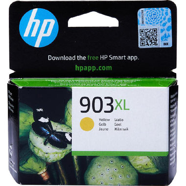 "خرطوشة HP 903XL صفراء أصلية عالية الإنتاجية – حتى 1000 صفحة | T6M11AE | ضمان الأصالة من unitedsystems"