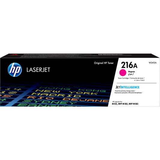 **خرطوشة حبر HP أصلية 216A W2413A - لون ماجنتا - تصل إلى 850 صفحة - متوافقة مع M182n وM183fw**حبر اتش بي احمر  BH- W2413A- 216A