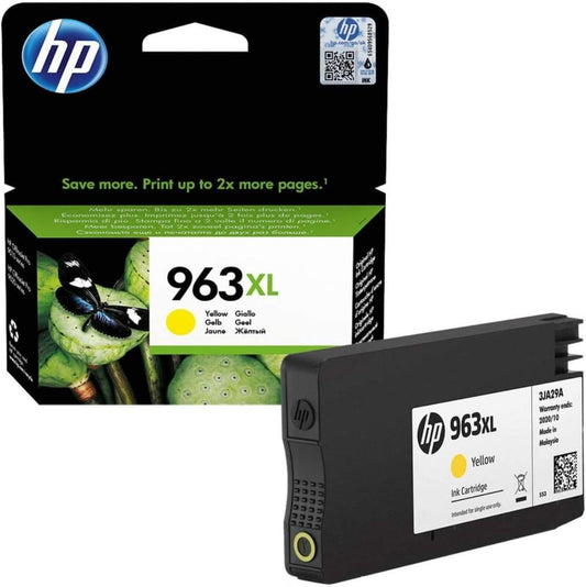 HP 963XL خرطوشة حبر أصفر أصلية – إنتاجية 1600 صفحة | تتوافق مع OfficeJet Pro 9010/8020 | UnitedSystems