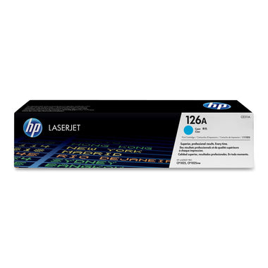 🖨️   خرطوشة حبر  ازرق HP 126A Cyan أصلية (CE311A) – إنتاجية 1000 صفحة | متوافقة مع CP1025, M175, M275 | ضمان الجودة من UnitedSystems