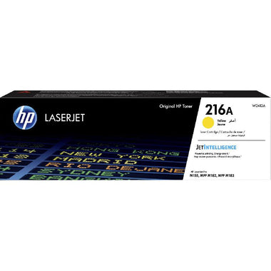 HP 216A أصفر أصلي | W2412A خرطوشة حبر ليزر أصلية تطبع حتى 850 صفحة | متوافقة مع HP M182n, M183fw - UnitedSystems