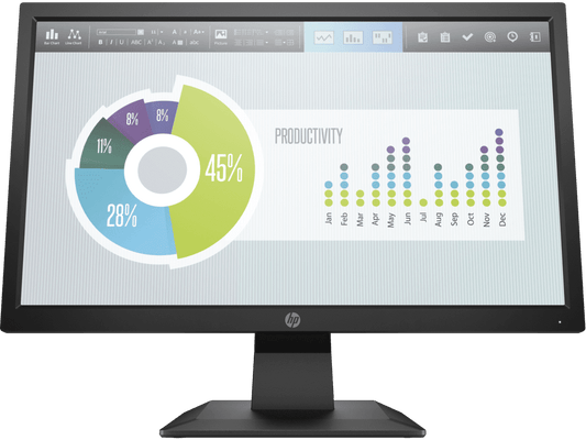 MONITOR HP LED 19.5' P204V 5RD66AS VGA / HDMI