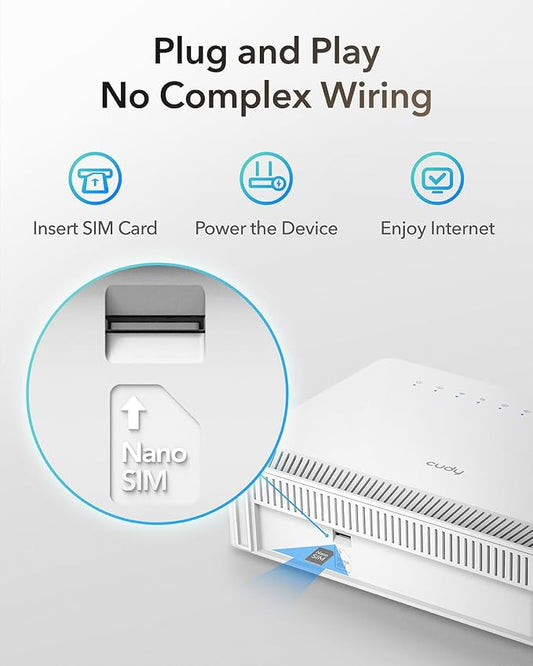روتر كودي CUDY LTE300 4G    راوتر كودي LT400E | راوتر 4G LTE محمول مع WIFI N300 وقطعة اتصال