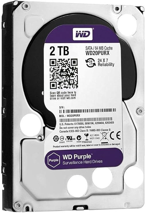 HDD WD 2TB 3.5'' PURPLE SATA