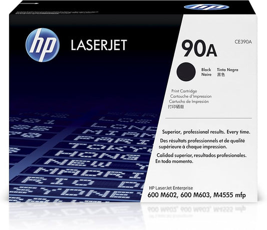 **خرطوشة حبر HP 90A أصلية (CE390A) - سوداء | عائد 10,000 صفحة | متوافقة مع M601, M602, M603, M4555 | صُنعت في اليابان | ضمان سنة | UnitedSystems**حبر اتش بي TONER BH 90A
