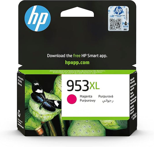 خرطوشة حبر طابعة اتش بي أرجواني أصلي عالي السعة HP 953XL Magenta (F6U17AE)