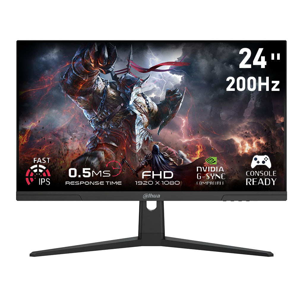 شاشة العاب دهوا 200hz DAHUA MORNITOR 24   شاشة داهوا للألعاب والإنتاجية مقاس 24 بوصة فئة LED | دقة Full HD | خيارات تحديث لغاية 200 هرتز / 165 هرتز / 100 هرتز ضد التوهج - United Systems