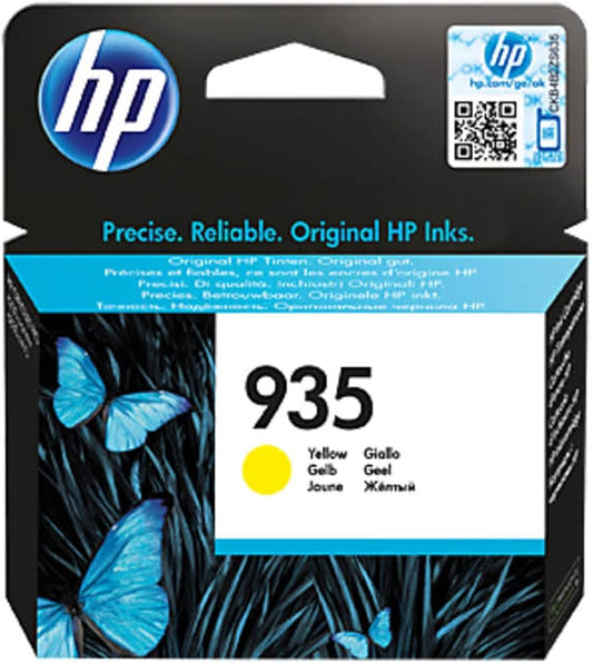 [أصلية] خرطوشة حبر HP 935 صفراء عالية الإنتاجية – C2P26AE | حتى 825 صفحة | متوافقة مع OfficeJet Pro 6230/6830/6820 | UnitedSystems