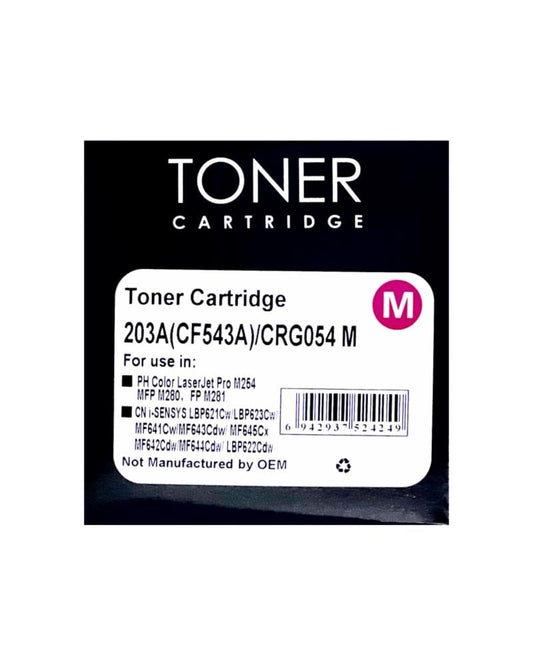 **خرطوشة HP 203A Magenta الأصلية – حبر ليزر أحمر عالي الجودة لطباعة احترافية – موديل CB543A**حبر طابعة  اتش بي احمر TONER ONE 203A CB543A