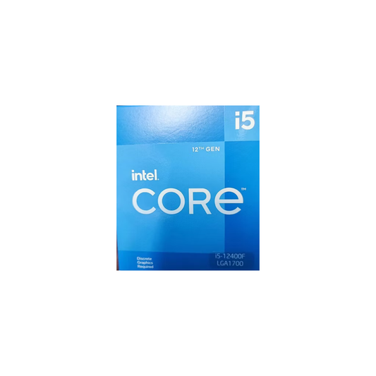 معالج مكتبي CPU intel Ci5 12400f LGA 1200-معالج كمبيوتر مكتبي انتل كور i5-12400F عدد الأنوية 6, LGA1700 مع مروحة