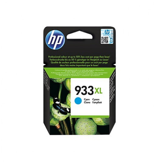 **خرطوشة حبر HP أصلية 933XL عالية الإنتاجية - لون أزرق سماوي Cyan [CN054AE] | تصل إلى 825 صفحة | متوافقة مع OfficeJet 6100, 6600, 6700, 7610 وغيرها**