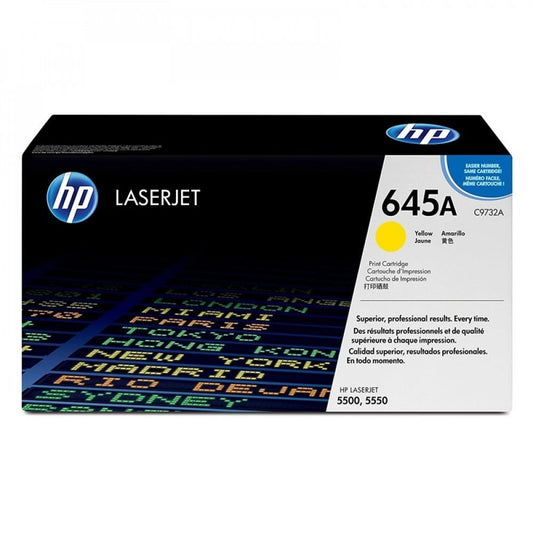 حبر HP 645A أصلي – C9732A أصفر | سعة