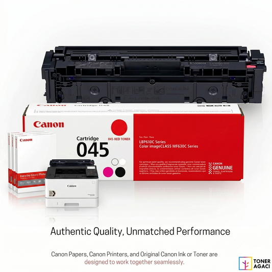 خرطوشة Canon 045 أرجواني أصلي (أرجواني) – تؤدي حبر ليزر فائق الدقة
