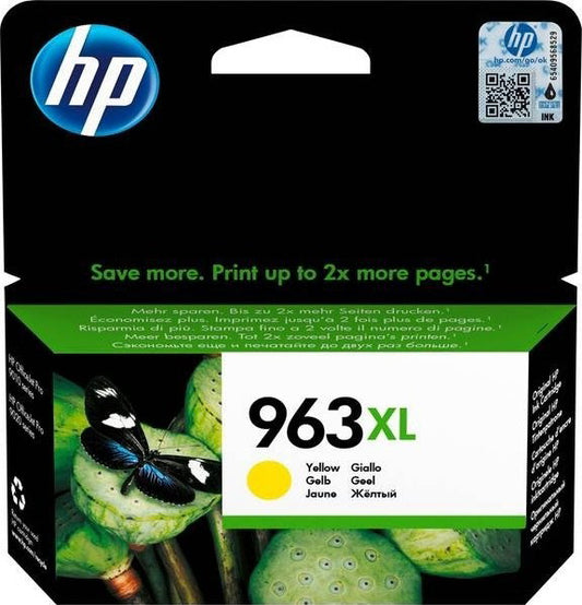 خرطوشة حبر طابعة اتش بي أصفر أصلي عالي السعة HP 963XL Yellow (3JA29AE)