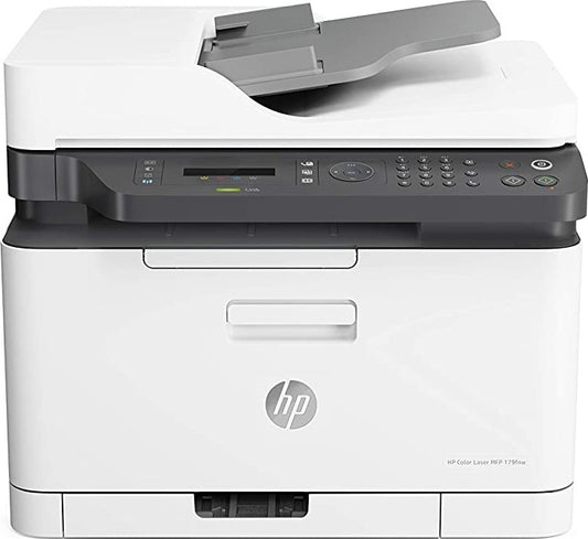 طابعة ليزر ملون اتش بي  PRINTER HP LJ MFP 179fnWطابعة إتش بي Color Laser MFP 179fnw ملونة 4 في 1 | طباعة-نسخ-مسح-فاكس + واي-فاي مزدوج + ADF